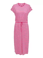 Sukienki - ONLY Women's ONLMAY S/S Dress Box JRS sukienka midi, Shocking Pink, XS, Shocking Pink, XS - miniaturka - grafika 1