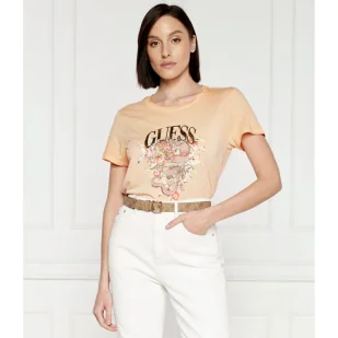 GUESS T-shirt DRAGON EASY | Regular Fit - Koszulki i topy damskie - miniaturka - grafika 1