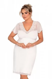 Donna Ivana ecru plus size Koszulka nocna - Piżamy damskie - miniaturka - grafika 1
