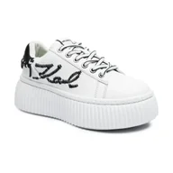Moda i Uroda OUTLET - Karl Lagerfeld Skórzane sneakersy KREEPER - miniaturka - grafika 1