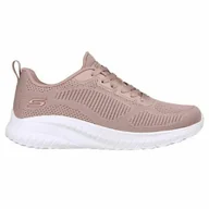 Buty trekkingowe damskie - Obuwie do Biegania dla Dorosłych Skechers Bobs Sport Squad Różowy - miniaturka - grafika 1