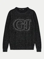 Swetry dla chłopców - Guess Sweter J4YR00 Z3FP0 Czarny Regular Fit - miniaturka - grafika 1