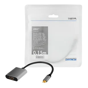LogiLink USB 3.2 USB-C - HDMI CUA0103 - Adaptery i przejściówki - miniaturka - grafika 1