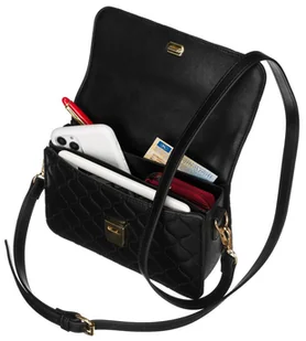 Elegancka, pikowana listonoszka crossbody - David Jones - Torebki damskie - miniaturka - grafika 1