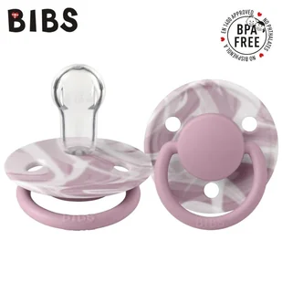 Bibs De Lux Tie Dye Heather White Smoczek Uspokajający Silikonowy One Size - Smoczki uspokajające - miniaturka - grafika 1