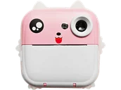 Aparaty natychmiastowe - Aparat cyfrowy dla dzieci z drukarką MAJESTIC ML-IC-02 Różowy - miniaturka - grafika 1