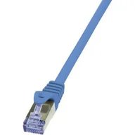 Patchcordy - LogiLink Patchcord CQ3066S Cat.6A S/FTP 3m niebieski CQ3066S - miniaturka - grafika 1