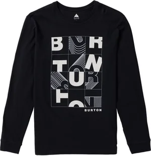 t-shirt męski BURTON AIRSHOT LS TEE True Black - Koszulki męskie - miniaturka - grafika 1