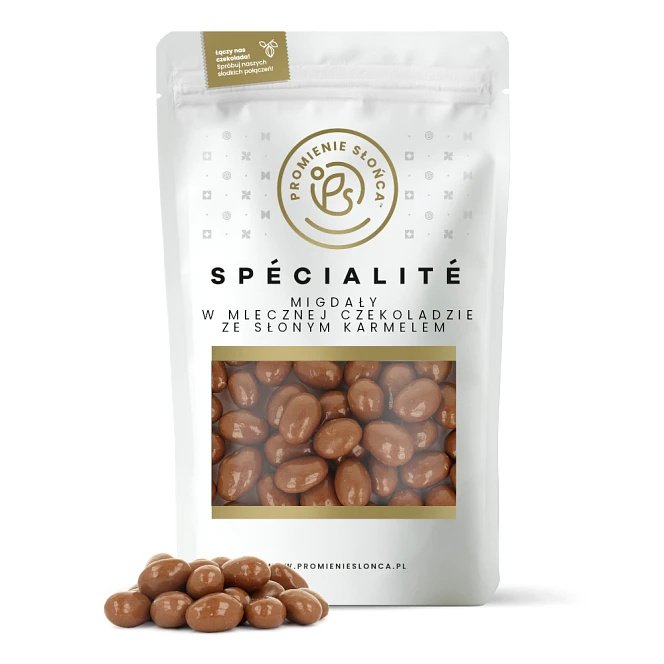 Migdały w Mlecznej Czekoladzie ze Słonym Karmelem 500 g