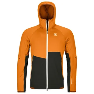 Kurtka męska Ortovox Fleece Rib Hoody M Rozmiar: XL / Kolor: pomarańczowy - Kurtki męskie - miniaturka - grafika 1
