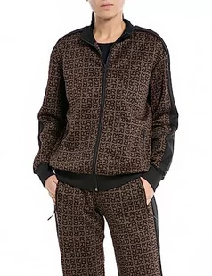 Replay Bluza damska, 010 brązowy/czarny, M - Bluzy damskie - miniaturka - grafika 1