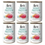 Mokra karma dla psów - Brit Mono Protein z tuńczykiem i słodkimi ziemniakami 6 x 400 g - miniaturka - grafika 1