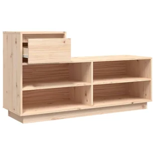Lumarko Szafka na buty, 110x34x61 cm, lite drewno sosnowe - Szafki na buty - miniaturka - grafika 8