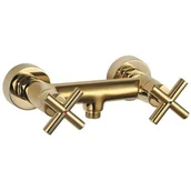 Baterie wannowe i prysznicowe - Bateria wannowa natynkowa OMNIRES Modern C305 Złoty - miniaturka - grafika 1