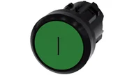 Inne akcesoria elektryczne - Siemens Przycisk 22mm okrągły tworzywo zielony inskrypcja i płaski z samopowrotem 3SU1000-0AB40-0AC0 3SU1000-0AB40-0AC0 - miniaturka - grafika 1