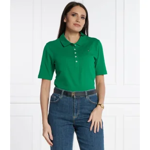 Tommy Hilfiger Polo PIQUE | Regular Fit - Koszulki i topy damskie - miniaturka - grafika 1