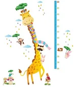 Zabawki interaktywne dla dzieci - Miarka wzrostu naklejka na ścianę zwierzątka - miniaturka - grafika 1