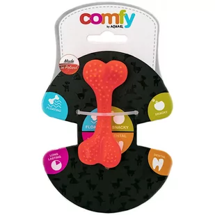 Comfy Zabawka Mint Dental Bone Pomarańczowa 8.5 cm - Zabawki dla psów - miniaturka - grafika 1