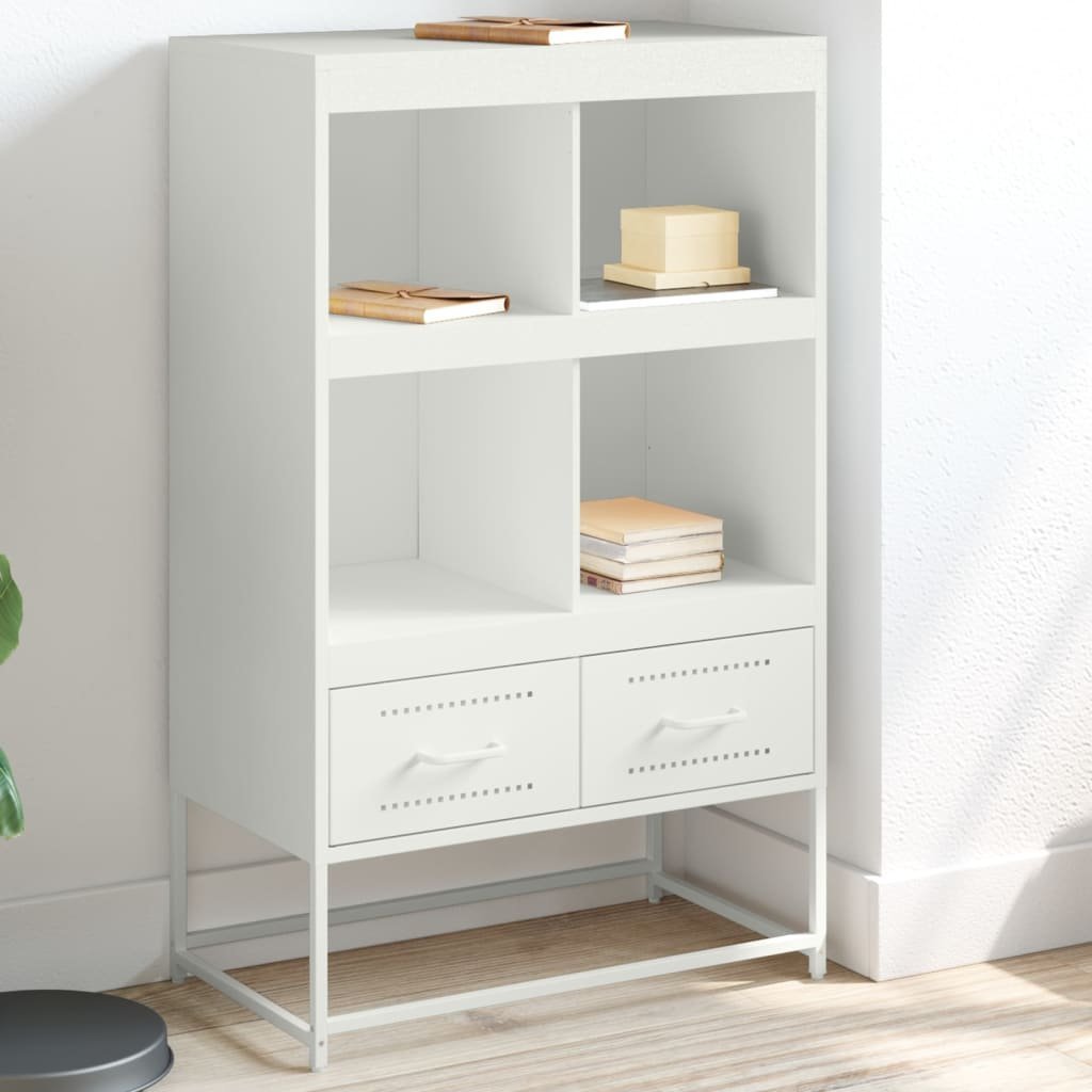 vidaXL vidaXL Szafka, biała, 68,5x39x111,5 cm, stal walcowana na zimno