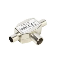 Kable komputerowe i do monitorów - Vivanco 48075 rozgałęźnik kablowy Rozdzielacz kabli Metaliczny 48075 - miniaturka - grafika 1