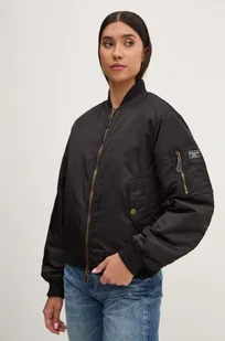 Guess Jeans kurtka bomber damski kolor czarny przejściowa oversize W4YL01 WG932 - Kurtki damskie - miniaturka - grafika 1