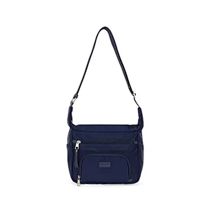 Hexagona Damska kolekcja Garni Cuir de Vachette Paris Matcha – granatowy – z nylonu – 2 szelki i 1 uchwyt bez regulacji – plecak z paskiem na ramię, granatowy, dł. : 24 x wys.: 33 x P: 9 cm - Torebki damskie - miniaturka - grafika 1