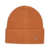 Czapki damskie - Calvin Klein Wełniana czapka | z dodatkiem kaszmiru - miniaturka - grafika 1