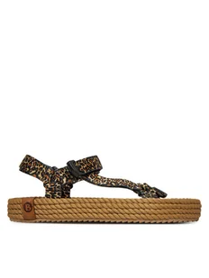 Bohonomad Sandały Miami Elastic MIA.12-LEO Brązowy - Sandały damskie - miniaturka - grafika 1