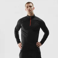 Koszulki sportowe męskie - Męski longsleeve termoaktywny 4F 4FRAW23UBRUM063-20S - czarny - miniaturka - grafika 1