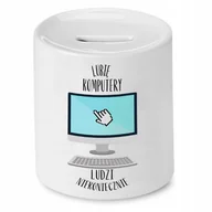 Skarbonki - SKARBONKA INFORMATYKA PROGRAMISTY LUBIĘ KOMPUTERY z Nadrukiem ze Zdjęciem - miniaturka - grafika 1