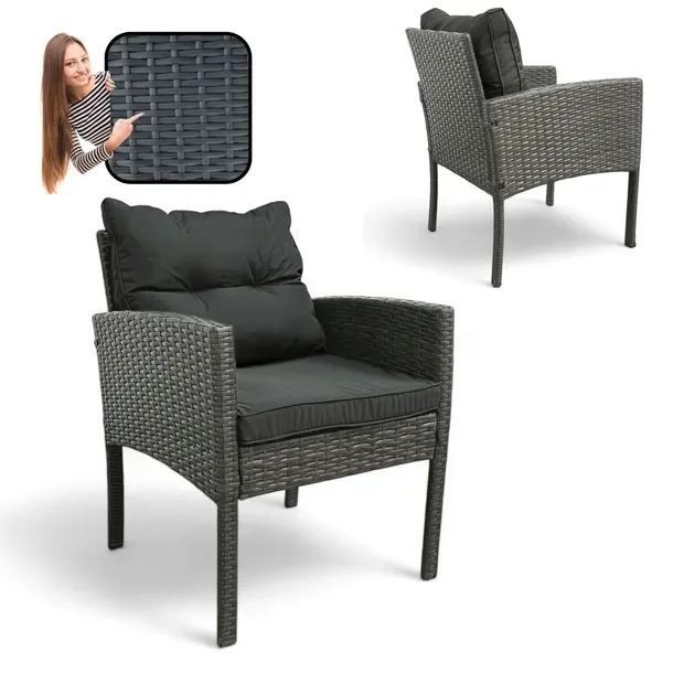 Ideal Garden Fotel Ogrodowy Mebli Ogrodowych Sfs078-sc Technorattan Szary
