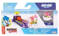 Figurki dla dzieci - Sonic The Hedgehog - GO GO RACERS - AMY mini wyrzutnia i pojazd 3cm - miniaturka - grafika 1