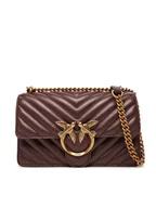 Torebki damskie - PINKO Torebka Love One Mini Dc AI 25-26 PLTT 100074 A0GK Bordowy - miniaturka - grafika 1