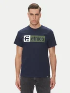 Koszulki męskie - Etnies T-Shirt New Box 4130002282 Granatowy Regular Fit - miniaturka - grafika 1