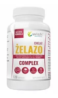 Serce i układ krążenia - Wish Żelazo Chelat Complex, 120 kapsułek - miniaturka - grafika 1