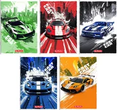 Zeszyty szkolne - Kołozeszyt HERLITZ RETRO CITY B5/100K kratka - miniaturka - grafika 1