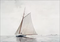 Plakaty - Galeria Plakatu, Plakat, Sailing off Gloucester, Winslow Homer, 80x60 cm - miniaturka - grafika 1