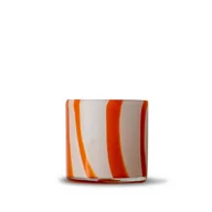 Świeczniki - Świecznik Calore Curve Xs, Pomarańczowy/Biały - miniaturka - grafika 1