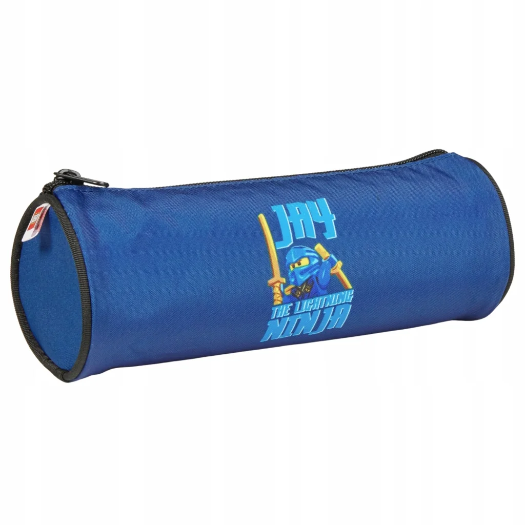 Piórnik szkolny tuba na przybory niebieska Lego Ninjago Jay Blue 1,2l