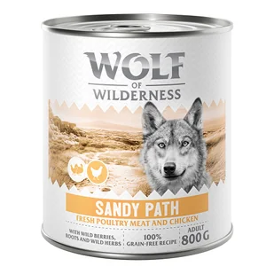 Wolf of Wilderness Adult “Expedition”, 6 x 800 g - Sandy Path - Drób z kurczakiem - Mokra karma dla psów - miniaturka - grafika 1