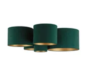 Lampy sufitowe - Duolla - Plafon ROLLER PENTO 5xE27/60W/230V zielony/złoty - miniaturka - grafika 1