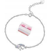 Biżuteria dla dzieci - BRANSOLETKA SREBRNA 925 JEDNOROŻEC DLA DZIEWCZYNKI NA PREZENT - miniaturka - grafika 1