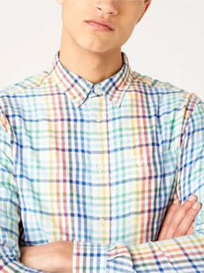Wrangler Ls 1Pkt Bdown Shirt Męska Koszula White W5A3Or989-M - Koszule męskie - miniaturka - grafika 1