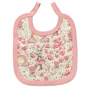 ŚLINIAK niemowlęcy DUŻY wiązany ŚLINIACZEK KRÓLICZEK - Śliniaki i fartuszki - miniaturka - grafika 1