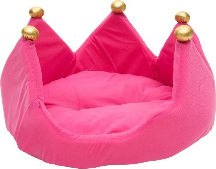 Barbo Toys Paw Love - Kronehundeseng - Valdemar 55 x 42 x 33 cm - Lyserød