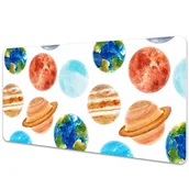 Podkładki na biurko - Mata na biurko dla dzieci Kolorowa galaktyka 90x45 cm - miniaturka - grafika 1