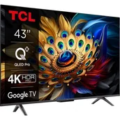 Telewizory - TCL 43C655 43" QLED Pro 4K Google TV - miniaturka - grafika 1