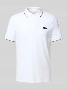Koszulka polo z detalem z logo - Koszulki męskie - miniaturka - grafika 1