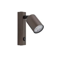 Lampy ścienne - TOP BROWN KINKIET 1 - miniaturka - grafika 1