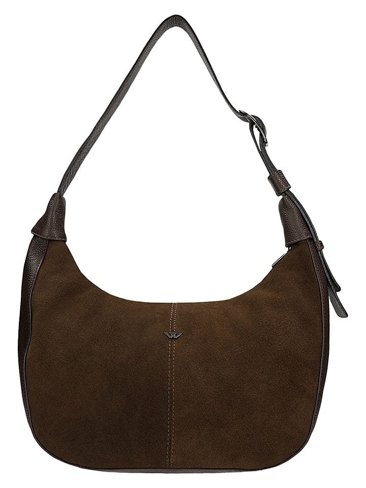 Wojas Skórzana torebka w kolorze brązowym - 34 x 23 x 12 cm